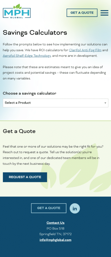 MPH Global | B2B Website Design Case Study - Landslide Creative