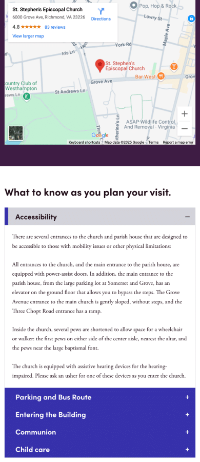 St Stephen S Episcopal Church Website Design Case Study Landslide