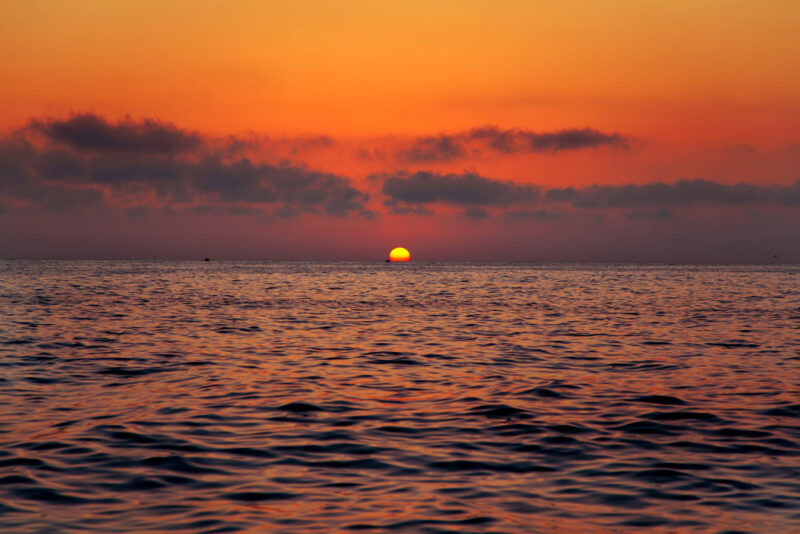 Sunset at the sea