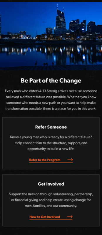 4:13 Strong calls to action design on mobile device